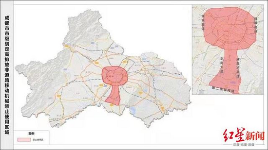 注意！成都这些区域禁用“国二及以下”挖掘机、推土机等非道路移